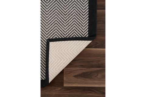 SİSALO BORDURE KREM SİYAH SİSAL HALI, SİYAH BORDÜR B3421E, 200X300