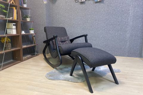 ASEDİA EKOL SALLANAN SANDALYE, ANTRASİT, SİYAH AYAK