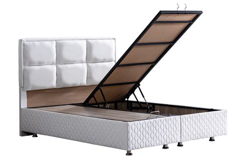 GRAND NEW BAZA BAŞLIK VE ORTHOSOFT YATAK SETİ, BEYAZ, 90X190