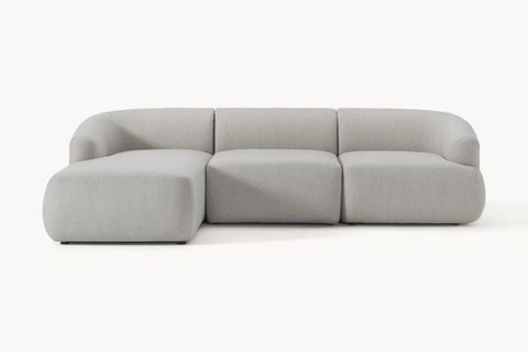 MİLA KETEN KÖŞE KOLTUK, SOL KÖŞE, GRİ