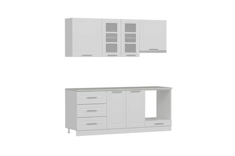MİNAR 200 CM MEBRAN C MUTFAK DOLABI BEYAZ 200-MCB1