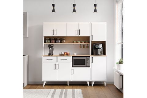 LAVO ÇOK AMAÇLI KAHVE KÖŞESİ DOLABI, 9 KAPAKLI, 180 CM