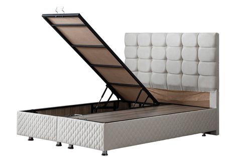 DUKE NEW BAZA BAŞLIK VE YATAK SETİ, KREM, 90X200