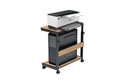 YÜKSEKLİK AYARLI YAZICI VE KASA SEHPASI, ÇAM, 45X30