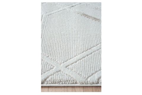 BAMBU DOKULU MODERN SIK DOKUMA MAKİNE HALISI, BEJ, 100X400, Y00595A