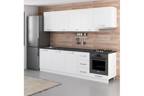 MİNAR VİOLA 275 CM MUTFAK DOLABI BEYAZ 275-B8