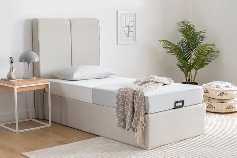 LUNA TOTE BAZA BAŞLIK YATAK SETİ, KREM, 100X200