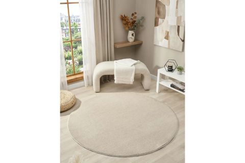 MİRA BALİ 4500 MODERN SHAGGY HALI, BEJ, 120X120