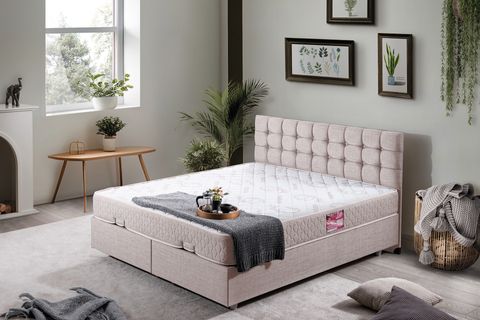 VENEDİK BAZA BAŞLIK LETTO YATAK SETİ, KREM, 160X200