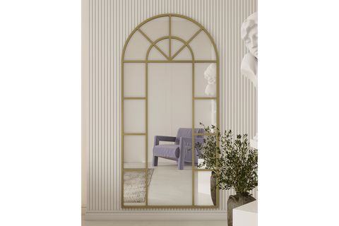 MARSAH HOME DEKORATİF AYNA, GOLD, 160X80