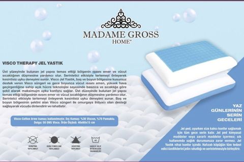 MADAME GROSS HOME VİSCO JEL YASTIK