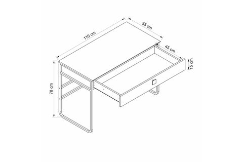 MAREN MAKYAJ MASASI CNC METAL AYAK SEPET G.YUNUS
