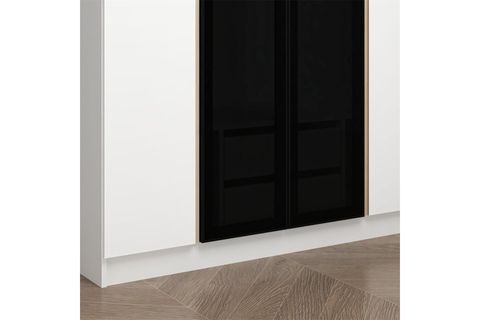 ALİN 2 GİZLİ ÇEKMECELİ 4 KAPAKLI BEYAZ DOLAP 2 FÜME CAM, 2 BEYAZ KAPAKLI