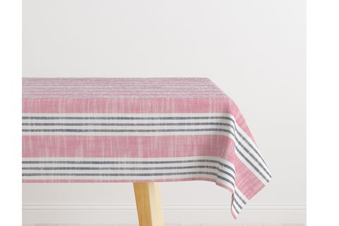 RİA PEMBE ÇİZGİLİ MASA ÖRTÜSÜ, 033, 100X140