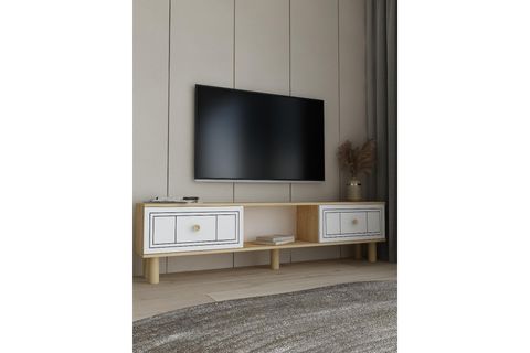 DARİOCT BOHEM TV SEHPASI, SAFİRMEŞE BEYAZ