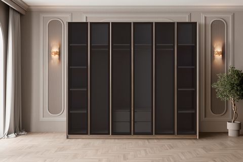 MADERA YATAK ODASI TAKIMI, CAM KAPAKLI