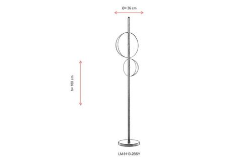 AVONNI LAMBADER, SİYAH, METAL PLEKSİ, LM 9113 2BSY