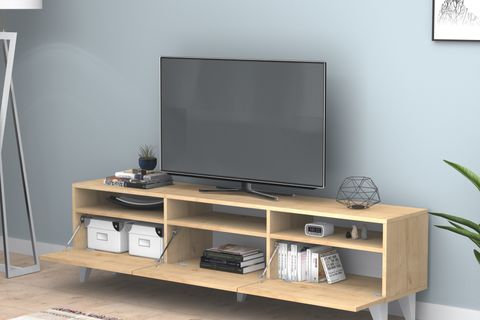 DELUXE TV ÜNİTESİ, MEŞE, 180 CM