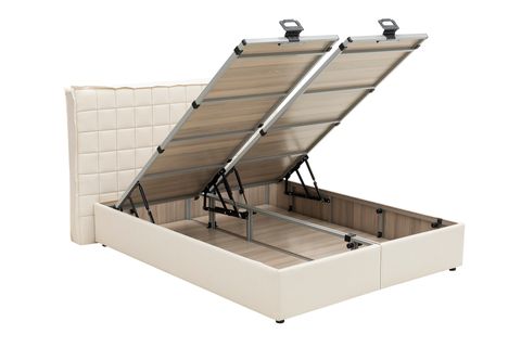 LUNA GRİD BAZA VE BAŞLIK SETİ, AÇIK KREM, 120X200