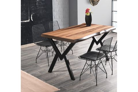 AGRON MASA VE TEL SANDALYE TAKIMI, SİYAH, 140X85