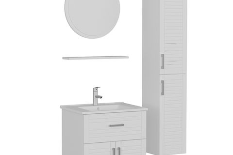 VERA BANYO DOLABI 65CM AS2K1Ç+1YA1R+ETJ+BOY BEYAZ