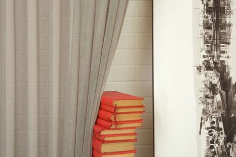 MASSARELLİ KIRÇILLI KETEN ORTA SIK PİLE TÜL PERDE, GRİ, 350X260