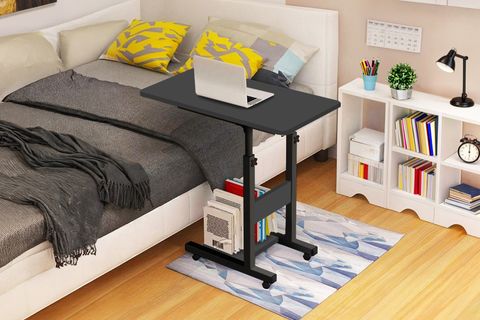 YÜKSEKLİK AYARLI YATAK SEHPASI, ANTRASİT, 70X40