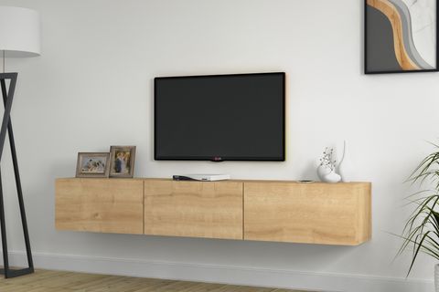 KOBER TV ÜNİTESİ, SAFİR MEŞE, 180 CM