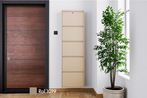 VEGA KİLİTLİ METAL AYAKKABILIK, CAPPUCCİNO, 5 KAPAKLI
