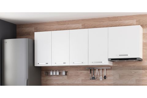MİNAR 220 CM MUTFAK DOLABI BEYAZ 220-B5-ÜST MODÜL