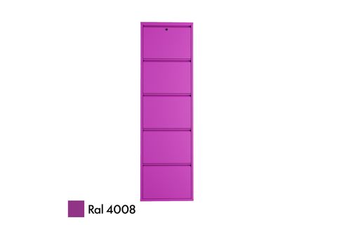 VEGA KİLİTLİ METAL AYAKKABILIK, MÜRDÜM, 5 KAPAKLI