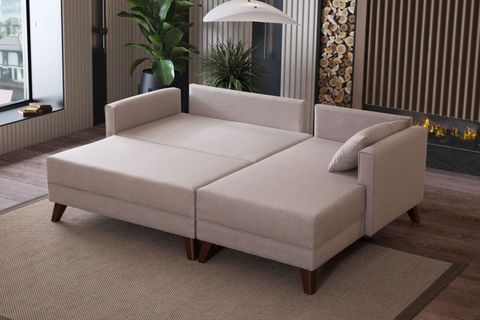 GLORİA MİNİ KÖŞE KOLTUK, KREM, SAĞ KÖŞE