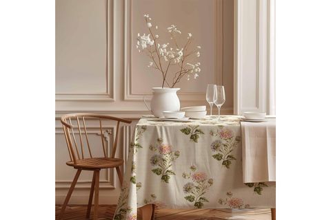 SOFT FLORA PAMUK MASA ÖRTÜSÜ, 100X100 CM