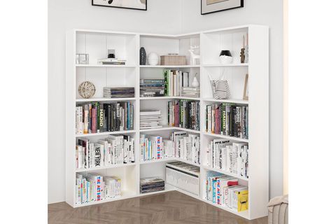 ADEL KÖŞE KİTAPLIK, BEYAZ, SET 4