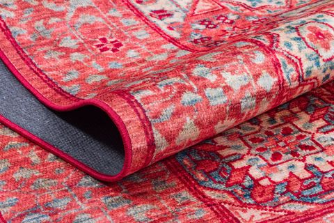 VİNTAGE DESEN PAMUK TABAN BASKILI HALI 80X200