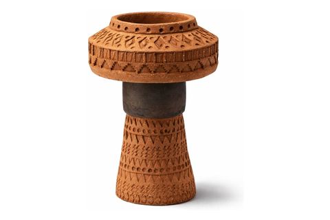 EL YAPIMI KABARTMALI TERRACOTTA VAZO