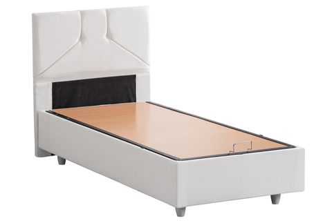 WİCK BAZA BAŞLIK VE YATAK SETİ, BEYAZ 140X190