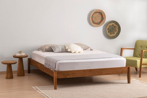 MSM GALAKSİ DOĞAL AHŞAP KARYOLA, CEVİZ, 90X200