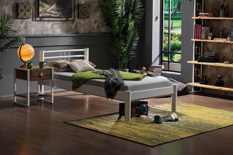 ASOS S METAL KARYOLA, BEYAZ, 90X190