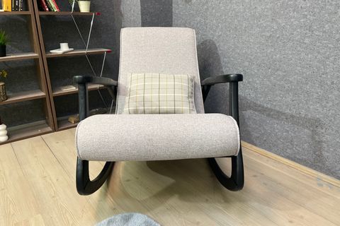 ASEDİA EKOL SALLANAN SANDALYE, GRİ, SİYAH AYAK