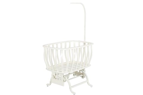GENİŞ GÜPÜRLÜ SALLANIR SEPET BEŞİK, KREM, 60X90