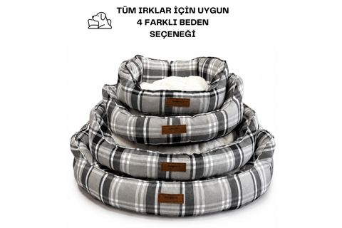 CARINA KÖPEK YATAĞI GRI XL BEDEN 80X94X20