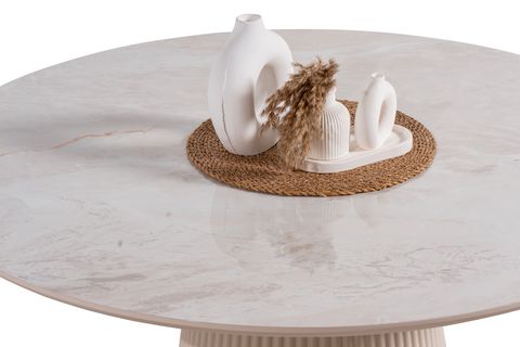 ESSİ MERMER BASKI MDF YEMEK MASASI