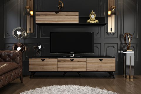 GİVAYO SERENİTY TV ÜNİTESİ ÇIRAĞAN SİYAH