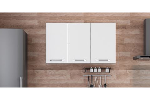 MİNAR 125 CM MUTFAK DOLABI BEYAZ 125-B1-ÜST MODÜL