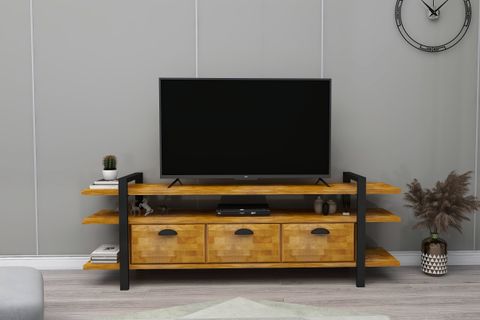 WOODFACE LUCCA DOĞAL AHŞAP TV SEHPASI, MEŞE