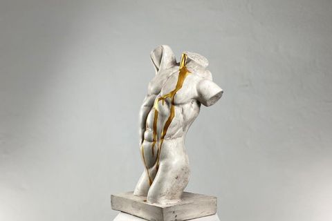 TORS GOLD RAIN POP ART DEKORATİF ROMA YUNAN HEYKELLERİ