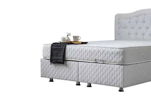 ŞAH NEW BAZA BAŞLIK VE ORTHOSOFT YATAK SETİ, BEYAZ, 90X200
