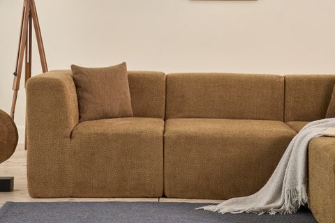 RAKS SERİSİ MODULER FULL SÜNGER KÖŞE KOLTUK, SAĞ VE SOL, KAHVE