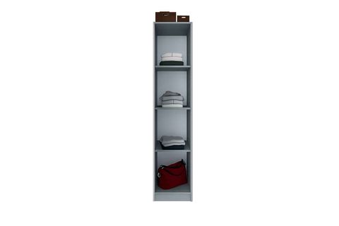 YAMAN TEK KAPAKLI ÇOK AMAÇLI DOLAP, 4 RAFLI